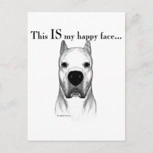 Dogo Happy Face Postcard