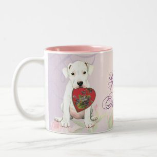 Dogo Heart Mom Two-Tone Coffee Mug