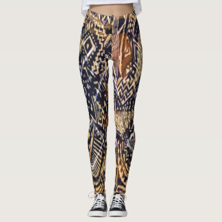 Dogon Mud Cloth Print Leggings