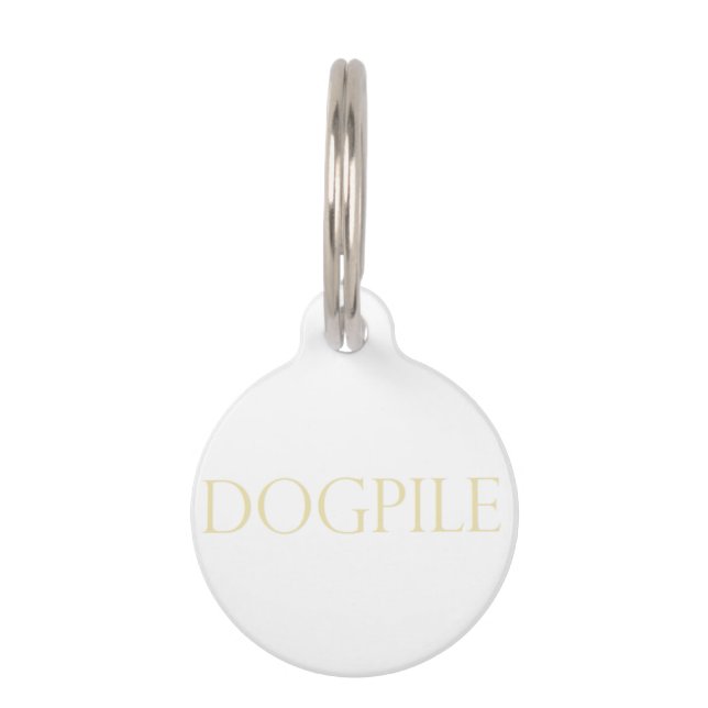 DOGPILE  PET TAG (Front)