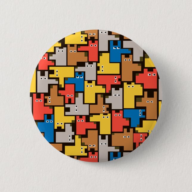 Dogs 2 Inch Round Button (Front)