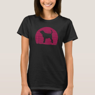 Dogs 365 Retro Bloodhound Dog Vintage Style T-Shirt