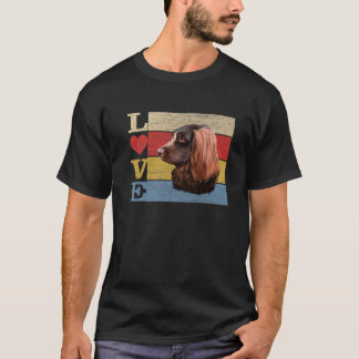 Dogs 365 Retro Love Boykin Spaniel Dog Vintage Gif T-Shirt