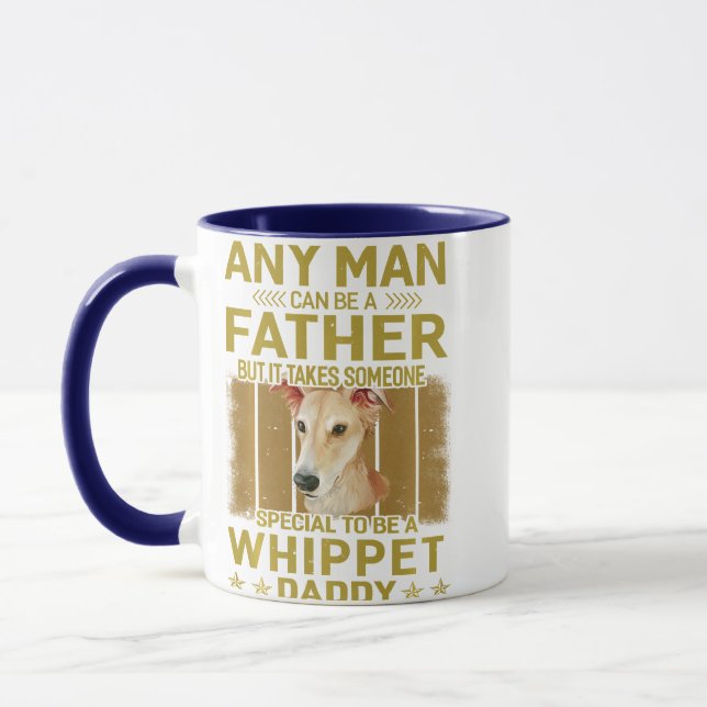dogs 365 whippet dog daddy dad   men long sleeve  mug (Left)