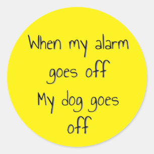 Dogs and Alarms Sticker