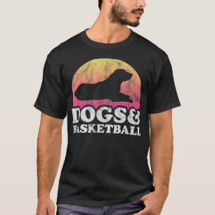 Dogs and Basketball Men or Women Dog T-Shirt