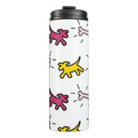 Dogs and Bones RY Graffiti Style Thermal Trumbler
