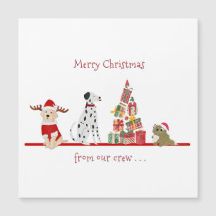 Dogs and Cat Christmas with Gifts Tree
