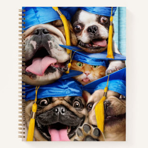 Dogs and Cat Grads in Photo Booth Notebook