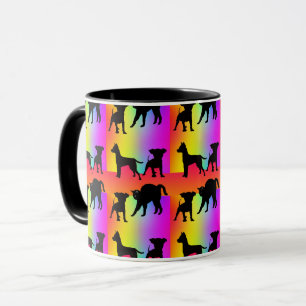 Dogs And Cats + Colours Mug