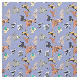 Dogs And Cats Fabric