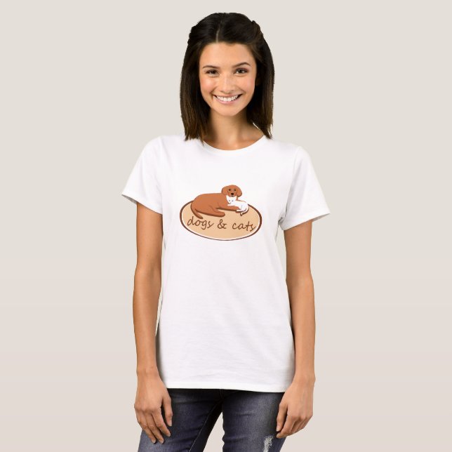 dogs and cats T-Shirt (Front Full)