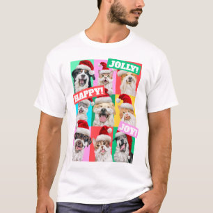 Dogs and Cats with Santa Beard T-Shirt