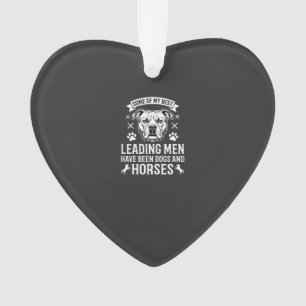 Dogs And Horses Leading Men Ornament