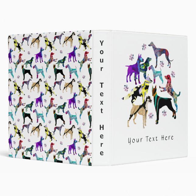 Dogs and Paws Binder (Background)