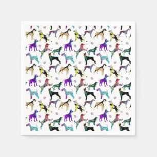 Dogs and Paws Napkin