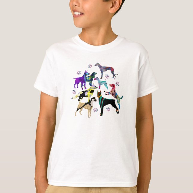Dogs and Paws T-Shirt (Front)
