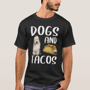 Dogs And Tacos Old English Sheepdog Mexican Food T-Shirt