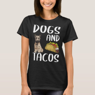Dogs And Tacos Skye Terrier Mexican Food T-Shirt
