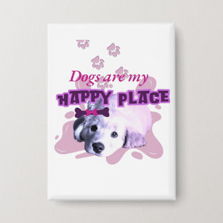 Dogs are a my happy place sticker 
