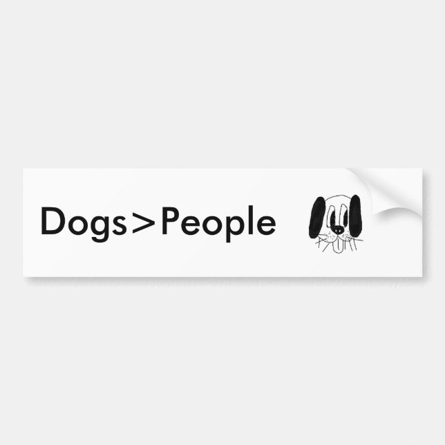 Dogs Are Great Bumper Sticker! Sticker (Front)