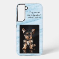 dogs are link to paradise marble background  samsu