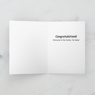 Dogs Are Love New Puppy Welcome Adoption Card