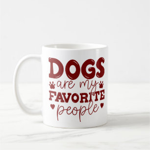 Dogs are my Favourite People Dog Mom Coffee Mug