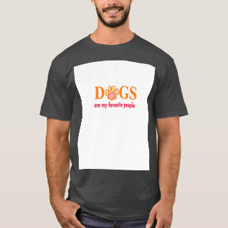 Dogs Are My Favourite People Graphic 1 T-Shirt