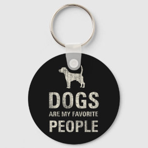 Dogs Are My Favourite People Keychain