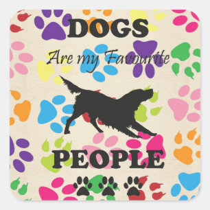 Dogs Are My Favourite People Sticker