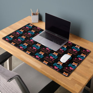 Dogs Are My Love Language Desk Mat