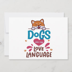 Dogs Are My Love Language Holiday Card