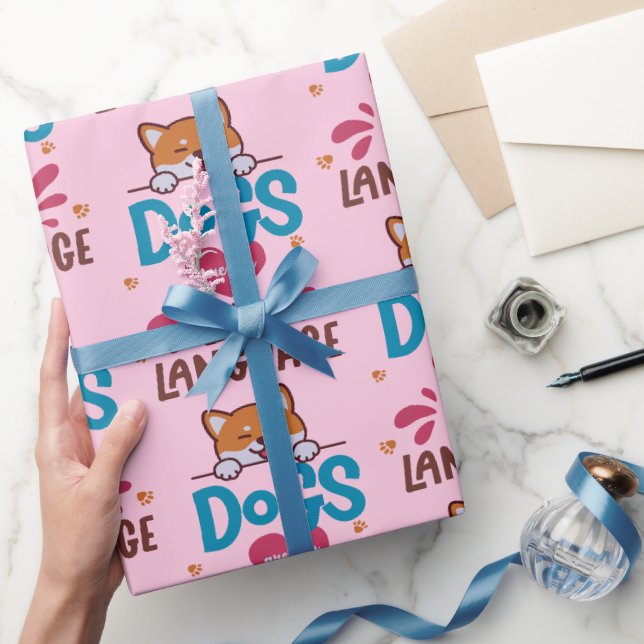 Dogs Are My Love Language Wrapping Paper (Gifting)