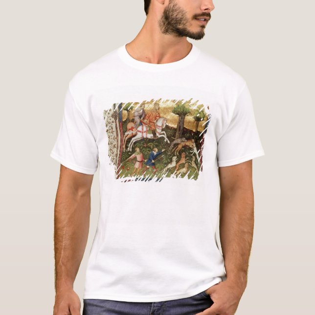 Dogs attacking a leopard, from a book T-Shirt (Front)