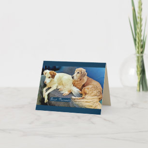 Dogs Best Friends Folded Greeting Card