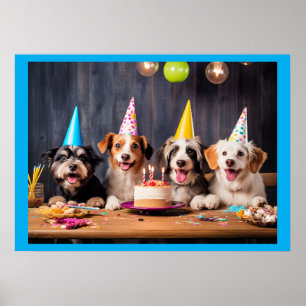 Dogs' Birthday Party Poster