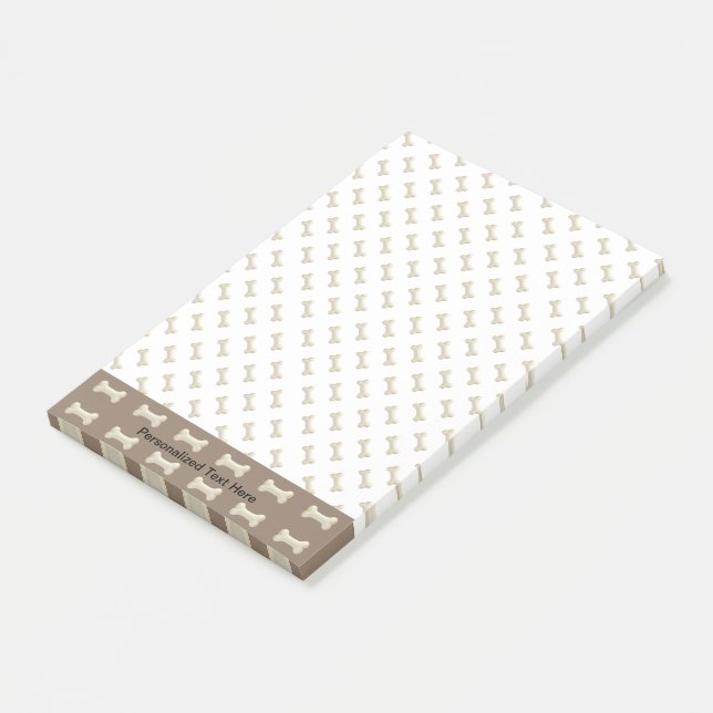 Dog's bone post-it notes (Angled)