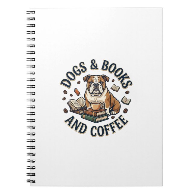 Dogs Books Coffee Bulldog Stack Cup_1 (Front)