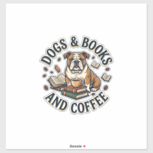 Dogs Books Coffee Bulldog Stack Cup_1