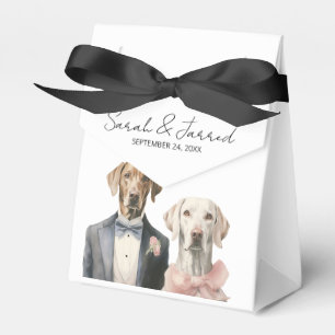 Dogs Bride & Groom Wedding Favor Box