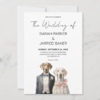 Dogs Bride & Groom Wedding