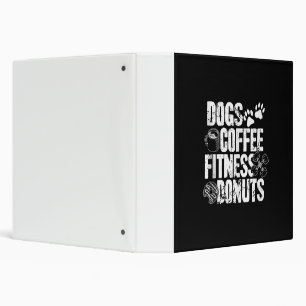 Dogs Coffee Ness Doughnuts Gym Foodie Workout Ness Binder