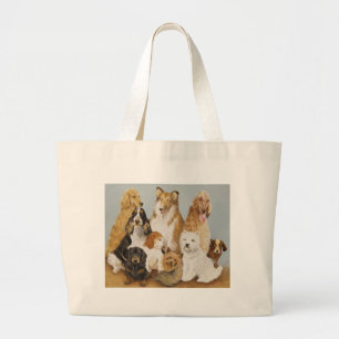 Dogs' Dinner Large Tote Bag