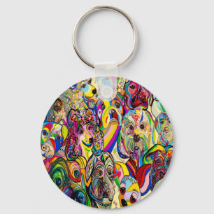Dogs, Dogs, DOGS! Keychain