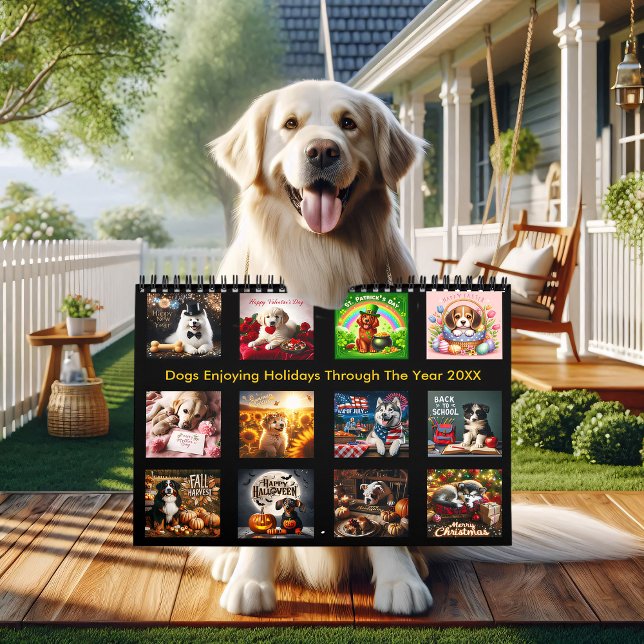 Dogs Enjoying Holidays Through The Year 20XX  Calendar (Creator Uploaded)