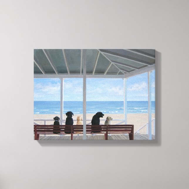 Dogs Eye View Canvas Print (Front)