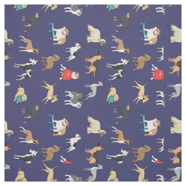 Dogs Fabric (Swatch)