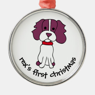 Dog's First Christmas Metal Ornament