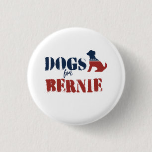 Dogs for Bernie 1 Inch Round Button